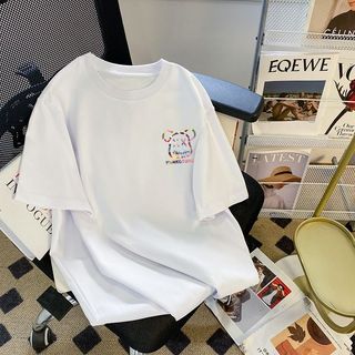 【 Áo thun Cotton 100% 】 Áo thun ngắn tay cỡ lớn 4XL Oversize nữ Baggy dáng rộng Top nữ độc đáo Ootd 2025 Lives
