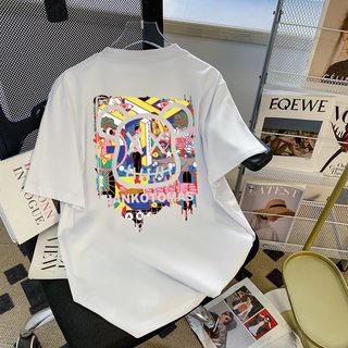 【 Áo thun Cotton 100% 】 Áo thun ngắn tay cỡ lớn 4XL Oversize nữ Baggy dáng rộng Top nữ độc đáo Ootd 2025 Lives