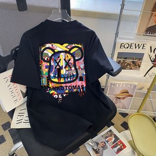【 Áo thun Cotton 100% 】 Áo thun ngắn tay cỡ lớn 4XL Oversize nữ Baggy dáng rộng Top nữ độc đáo Ootd 2025 Lives