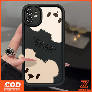 Ốp lưng cho Honor x6 x6a x6b x7 x7a x8 x8a x8c x8b x9 a9a x9b x9c Vỏ điện thoại TPU chống sốc hình gấu nâu hoạt hình dễ thương