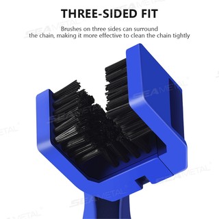 SEAMETAL Xe Máy Xích Xe Đạp Làm Sạch Dây Xích Bàn Chải Làm Sạch Xe Máy Đi Xe Đạp Bánh Xe Bàn Chải Dụng Cụ Vệ Sinh Phụ Kiện