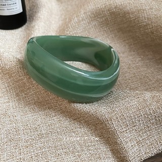 DREJEW Vòng tay mở không đều bằng acrylic mờ cổ điển Châu Âu và Mỹ đơn giản khí chất hình học cao cấp trang sức tay