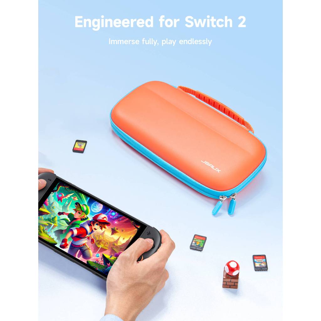 JSAUX Nintendo Switch 2 Carrying Case Hộp đựng siêu mỏng đầy màu sắc Tương thích với Colorful Ultra-thin Carrying Case-BG0119