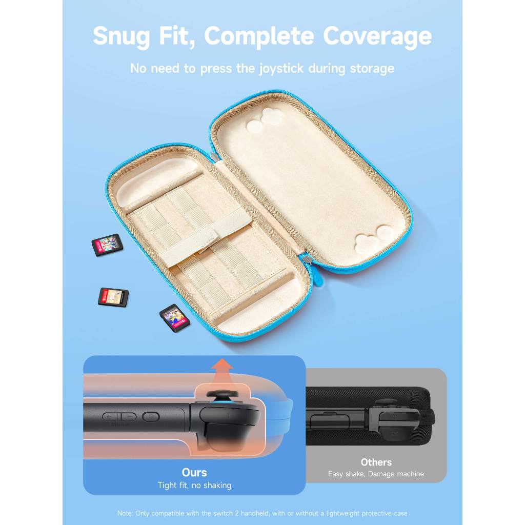 JSAUX Nintendo Switch 2 Carrying Case Hộp đựng siêu mỏng đầy màu sắc Tương thích với Colorful Ultra-thin Carrying Case-BG0119