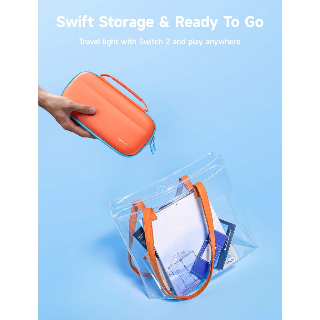 JSAUX Nintendo Switch 2 Carrying Case Hộp đựng siêu mỏng đầy màu sắc Tương thích với Colorful Ultra-thin Carrying Case-BG0119