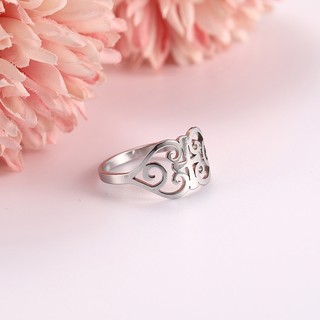 SKYRIM Thép Không Gỉ Vàng Trái Tim Nhẫn Đeo Chéo Nam Nữ Thời Trang Dainty Trang Sức Phụ Kiện