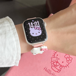 Dây đeo silicon từ tính KT cho Apple Watch Ultra 46 / 44 / 40 / 49 / 45 / 41 / 42 / 38 / 45mm iwatch Series Ultra / 10 / 9 / 8 / 7 / 6 / 5 / 4 / 3 / 2 / 1 / SE