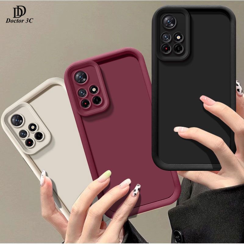 Ốp điện thoại viền vuông màu trơn chống sốc cho Redmi Note 12 12s 11 Pro Plus Pro+ 11s 4G 5G 2023