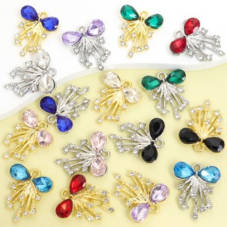 10 Chiếc Tuyệt Đẹp Kim Cương Giả Inlay Tua Rua Nơ Quyến Rũ Phong Cách Công Chúa Vòng Tay Bông Tai Trang Trí Quần Áo DIY Tinh Tế Lấp Lánh Nơ Mặt Dây - Quà Tặng Lý Tưởng Cho Bạn Gái