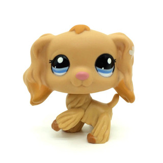 1716 Littlest Pet Shop Tan Cocker Spaniel Chó Con Nhúng Mắt Xanh LPS