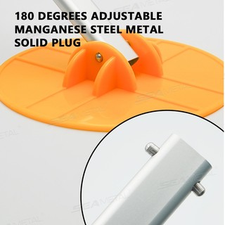 SEAMETALTAL Rửa Xe Cây Lau Kính Chắn Gió Bàn Chải Làm Sạch Xe Chi Tiết Cửa Sổ Dụng Cụ 180° Đầu làm sạch xoay Tay cầm mở rộng