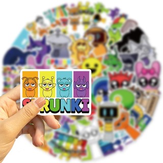 Bộ 50 Hoạt Hình Vui Nhộn Incredibox Sprunki Trò Chơi Anime Miếng Dán Đồ Chơi Trẻ Em DIY Laptop Hành Lý Miếng Dán Điện Thoại