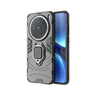 Dành Cho VIVO X9 X 90 X50 X200 Pro X80 X60 Pro Plus X100S X200 X27 Ốp Điện Thoại Black Panther Ring Giá Đỡ Xe Từ Tính Đơn Giản Chống Sốc Và Chống Rơi PC Vỏ Bảo Vệ Điện Thoại Silicon