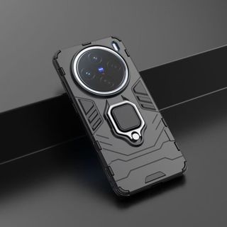 Dành Cho VIVO X9 X 90 X50 X200 Pro X80 X60 Pro Plus X100S X200 X27 Ốp Điện Thoại Black Panther Ring Giá Đỡ Xe Từ Tính Đơn Giản Chống Sốc Và Chống Rơi PC Vỏ Bảo Vệ Điện Thoại Silicon