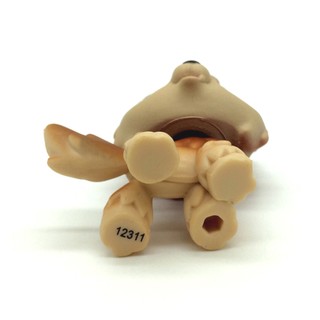 Mini Littlest Pet Shop Đồ Chơi 2141 Sói Nâu Tan Husky Timberwolf Mắt Xanh Chó Động Vật Hình