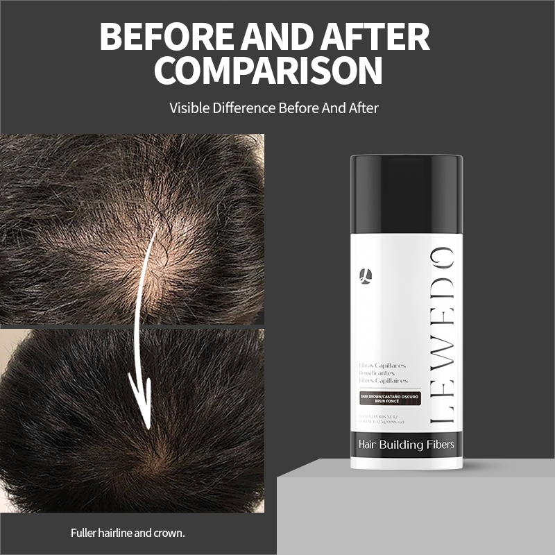 LEWEDO Sợi Tóc Rụng Tóc Xây Dựng Sợi Tóc Che Khuyết Điểm 25g