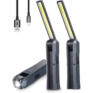 Đèn LED làm việc Đèn pin sạc USB Đèn LED có đế từ tính, móc, cho cơ khí, sửa chữa, cắm trại, khẩn cấp