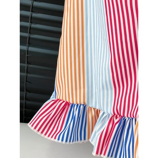 Váy yếm sọc dọc bé gái mùa hè Váy đi biển thoáng mát,chất cotton mềm mại,  mặc chơi/đi biển/du lịch