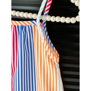 Váy yếm sọc dọc bé gái mùa hè Váy đi biển thoáng mát,chất cotton mềm mại,  mặc chơi/đi biển/du lịch