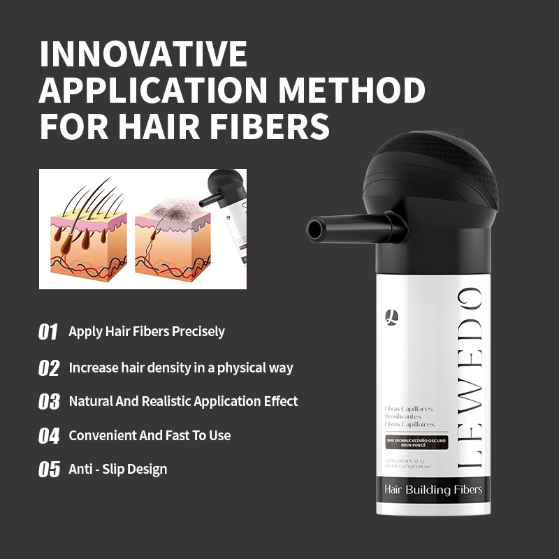 LEWEDO Hair Fiber Nozzle Spray Nhựa Keratin Hair Building Fiber Applicator Pump