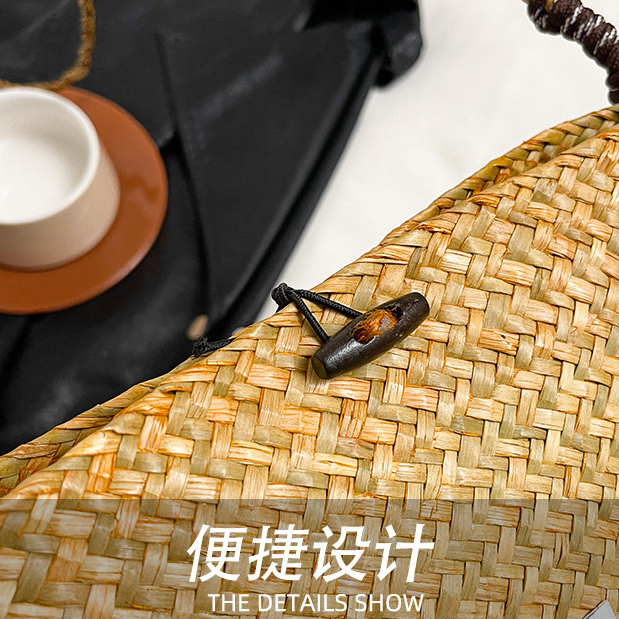 Túi rơm nữ đeo vai/xô/ngang, phong cách mới, dệt