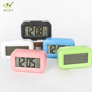 [ELOY] Đồng Hồ Báo Thức Để Bàn Đèn LED Điện Tử Decor Bàn Học Cute Hiển Thị Thời Gian, Ngày Tháng, Nhiệt Độ, Hẹn Giờ VN
