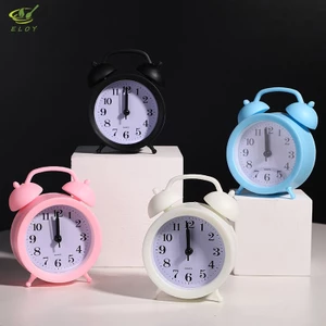 Đồng hồ đôi Đồng hồ bấm giờ chính xác Hoạt động cạnh giường tròn Đồng hồ báo thức Quà tặng trẻ em dễ thương VN