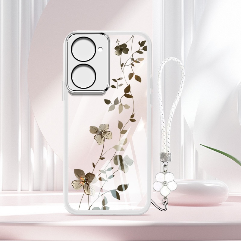 Ốp Điện Thoại Đơn Giản YBD Cho Vivo Y03 Y03T Y18 Y18E Y18S Y02S Y17S Y16 Y56 Y78 Y78 + Y36 V29 Lite Y78 + Y28 T2 Y200 Pro Y28S Y55 Họa Tiết Mây Trong Suốt Màu