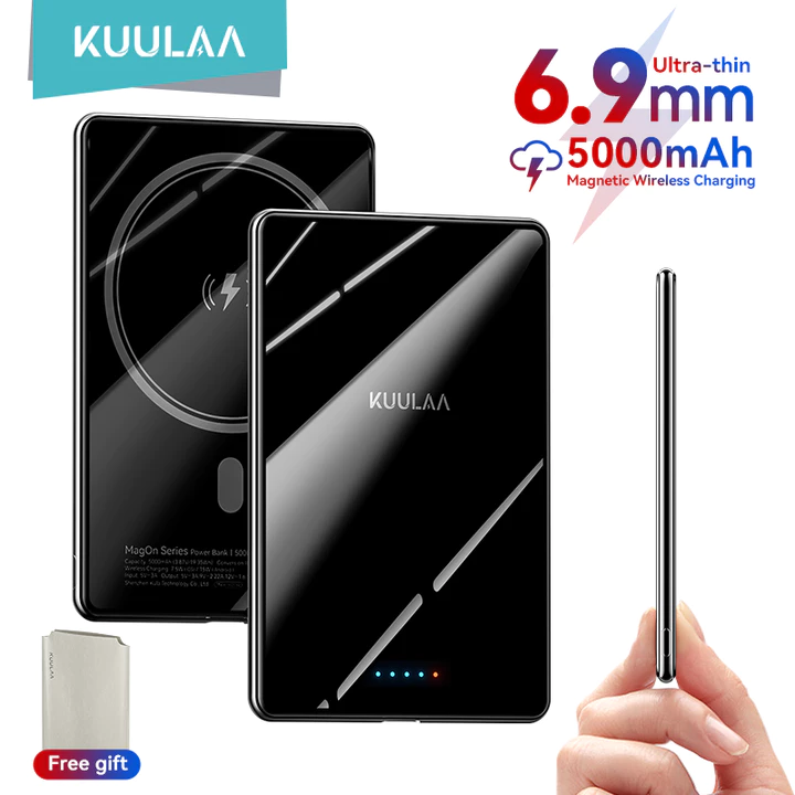 Apple Wireless Power Bank – 5,000mAh, Fast Charging, Magnetic