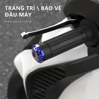 SEAMETAL Tay Cầm Xe Máy Thanh Cân Bằng CNC Hợp Kim Nhôm Thanh Cuối Hump Đa Năng Động Cơ Tay Cầm Bao Cân Bằng Khối