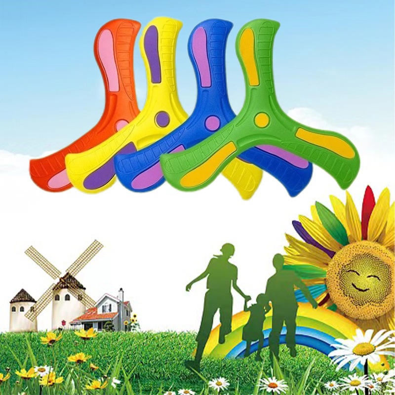 Cyp Trẻ Em Thể Thao Ngoài Trời Đĩa Bay Mềm EVA Cảm Ứng Boomerang Lưng Phi Tiêu Ném Tay Spinner Cha Mẹ-Con Trò Chơi Tương Tác Vinh Quang