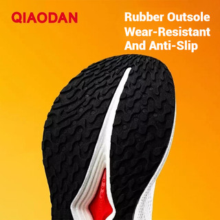Qiaodan LH600 Giày Chạy Bộ Nữ Đế Dày Đệm Rộng Dài Thoáng Khí Chạy Bộ QXB022253213R