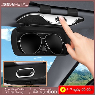 SEAMETAL Ô Tô Tấm Che Nắng Kính Hộp Di Động Báo Chí Công Tắc Giá Đỡ Ống Kính Hộp Bảo Quản