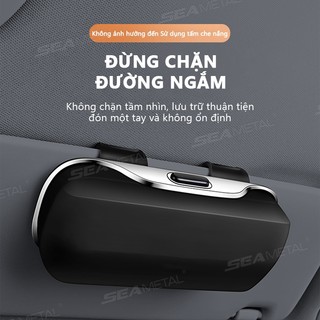 SEAMETAL Ô Tô Tấm Che Nắng Kính Hộp Di Động Báo Chí Công Tắc Giá Đỡ Ống Kính Hộp Bảo Quản