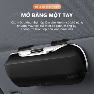 SEAMETAL Ô Tô Tấm Che Nắng Kính Hộp Di Động Báo Chí Công Tắc Giá Đỡ Ống Kính Hộp Bảo Quản
