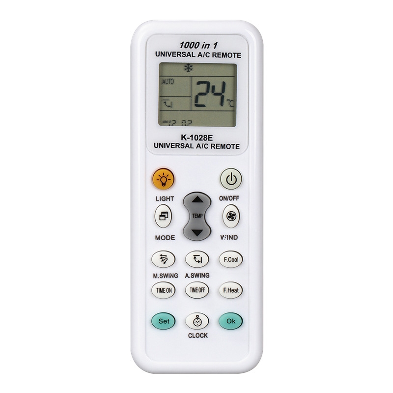 Cminyp Điều khiển từ xa điều hòa đa năng K-1028E Bộ điều khiển LCD A / C 1000 trong 1, Vinh quang tiêu thụ điện năng thấp