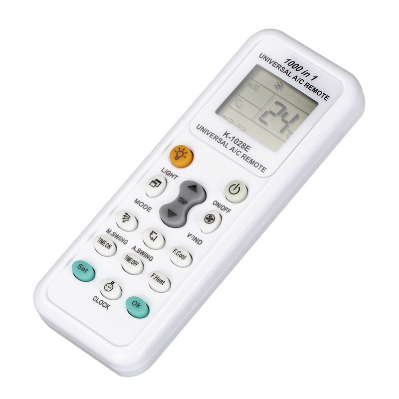 Cminyp Điều khiển từ xa điều hòa đa năng K-1028E Bộ điều khiển LCD A / C 1000 trong 1, Vinh quang tiêu thụ điện năng thấp