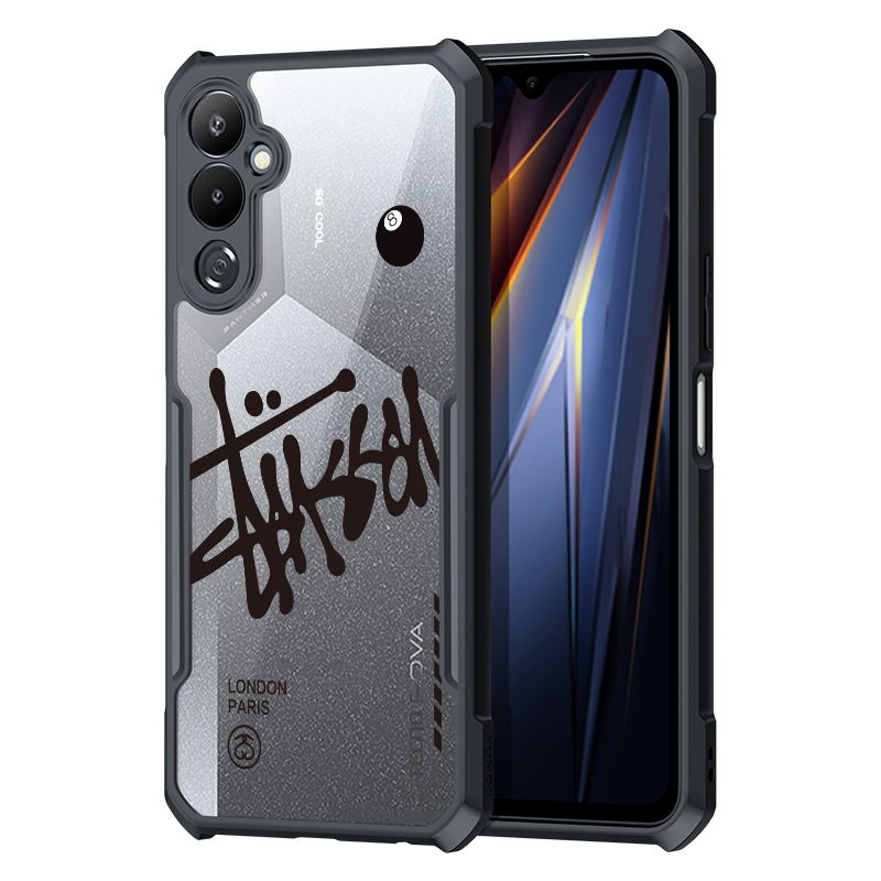 Trend Fashion Cool Black 8 Bida Acrylic Case Tecno Pova 7 Ultra 6 5 4 NEO 3 2 Neo Pro 4G 5G Vỏ Phụ Kiện Chống Sốc Vỏ Bảo Vệ
