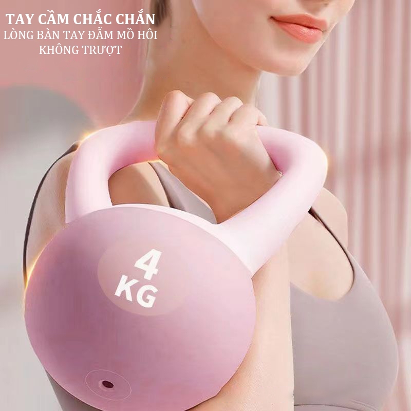 Leikefitness Tạ ấm mềm 4kg 6kg 8kg tập gym tại nhà tập squat hông cánh tay mông đùi chống đẩy