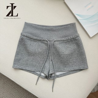 ZHELIHANGFEI Quần Short Dây Rút Slim-fit Nữ