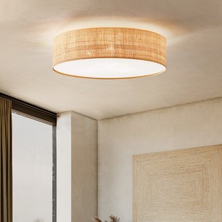 AIMI Vintage Tre Đèn Mây Đèn Chùm Quốc Gia Trang Trại Phong Cách Đèn Dệt Tay Trang Trí Nhà Đèn LED Phòng Ăn Phòng Khách