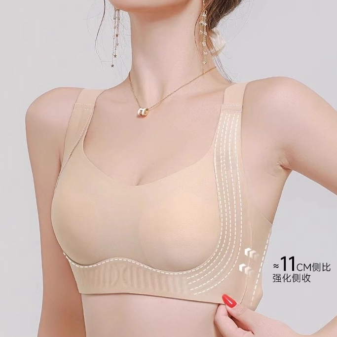 Ngực Lớn Quần Lót Nhỏ Nữ Full Cup Mỏng Phong Cách Size Lớn Áo Ngực Liền Mạch