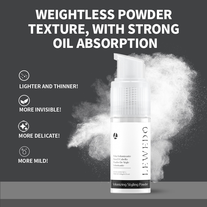 Bột tạo kiểu Volumizing LEWEDO Loại bỏ mỡ tóc và làm cho tóc lông tơ 10g