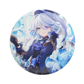 Trò Chơi Genshin Tác Động Furina Huy Hiệu Nút Cài Áo Cosplay Bộ Sưu Tập Đồ Chơi Túi Trang Trí Quà Tặng