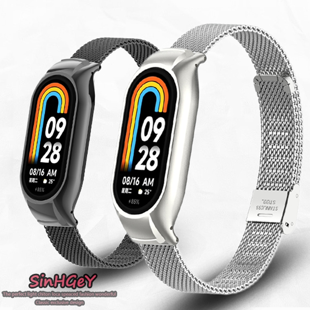 Dành Cho Xiaomi Smart Band 8 9 10 11 Dây Đeo Da Từ Tính Dây Đeo Mi Band 8 9 10 Chống Nước Thể Thao Dây Đeo Da – ảnh mô tả chi tiết 16