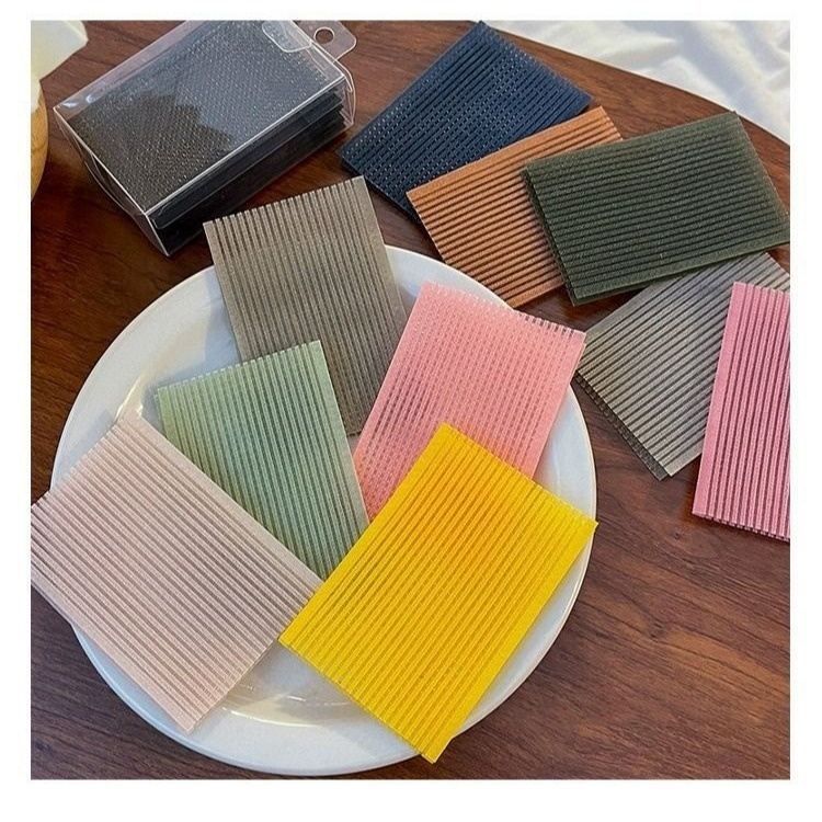 10 Miếng dán tóc mái KUZHEN màu pastel cố định tóc con trang điểm thời trang cho nữ