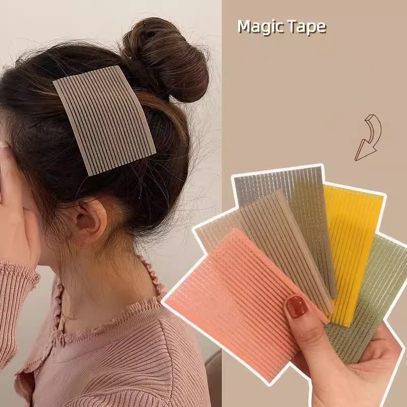 10 Miếng dán tóc mái KUZHEN màu pastel cố định tóc con trang điểm thời trang cho nữ