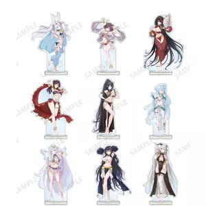 Azur Lane Style Acrylic Stand Set Enterprise Javelin Yorktown Illustrious Fan-made Hình Trang Trí Bàn Làm Việc
