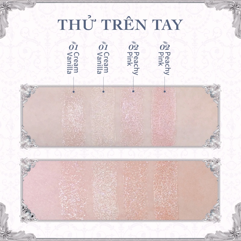 Flower BIẾT Bộ sưu tập Jewel của Shell Que highlight hai đầu