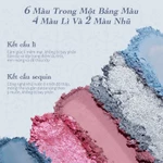 Phấn Mắt Flower Knows Shell 's Jewel Collection Bảng trang điểm 6 màu 6.5g — ảnh 5